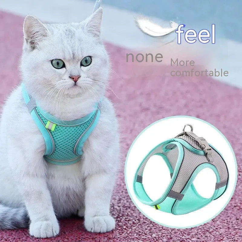 Pet Supplies Cat Pulling Rope Vest Pulling Leash - Bellarte Enchanté Pet Supplies Cat Pulling Rope Vest Pulling Leash