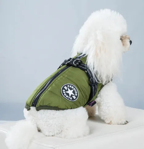 Pet Warm Dog Cotton-padded Clothes Fleece-lined Thickened Reflective Gallus - Bellarte Enchanté Pet Warm Dog Cotton-padded Clothes Fleece-lined Thickened Reflective Gallus