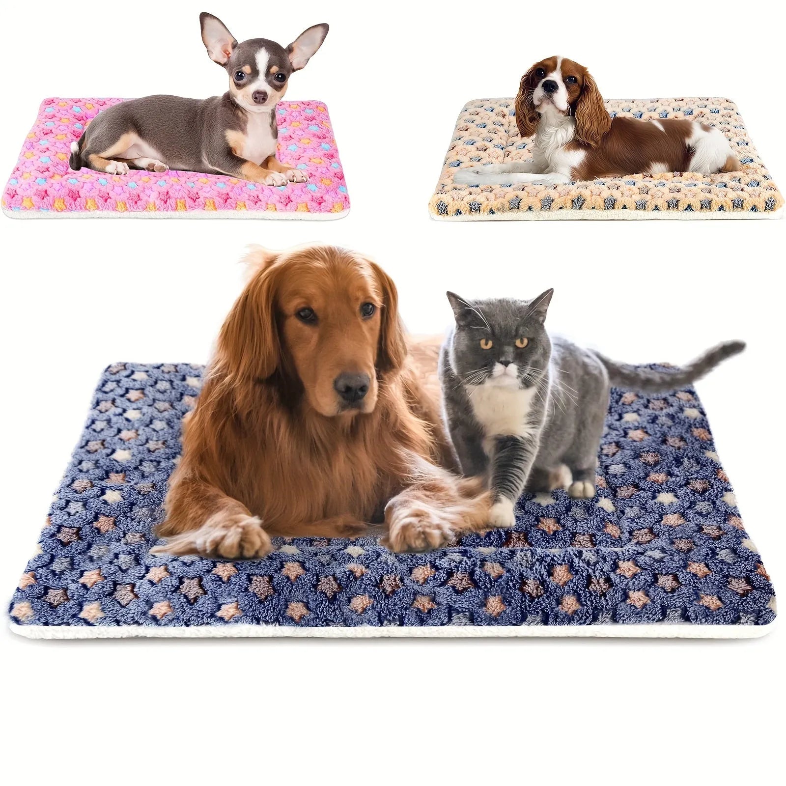 Pets Dog Bed Mat Crate Pad Soft Pet Bed Washable - Bellarte Enchanté Pets Dog Bed Mat Crate Pad Soft Pet Bed Washable