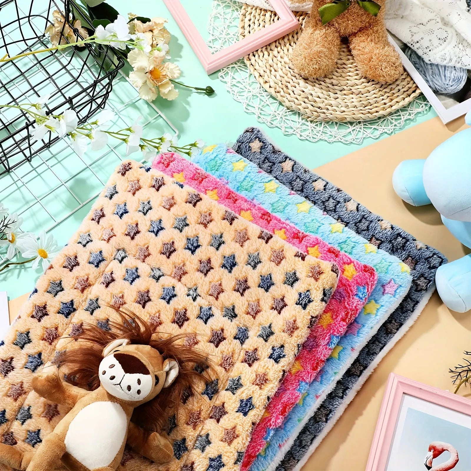 Pets Dog Bed Mat Crate Pad Soft Pet Bed Washable - Bellarte Enchanté Pets Dog Bed Mat Crate Pad Soft Pet Bed Washable
