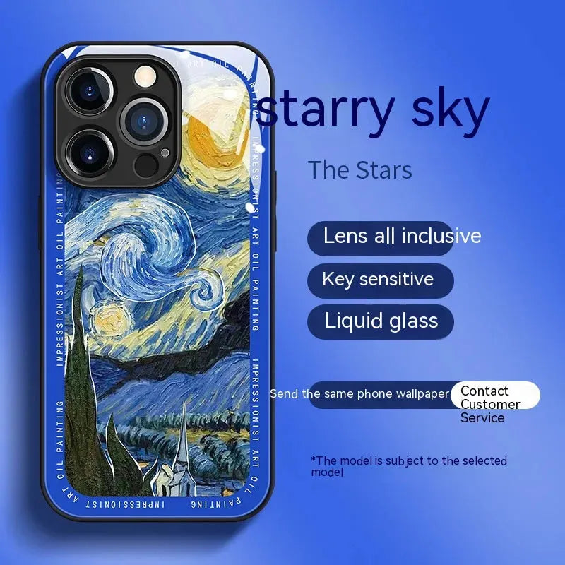 Phone Case Tempered Glass Protective Cover - Bellarte Enchanté Phone Case Tempered Glass Protective Cover