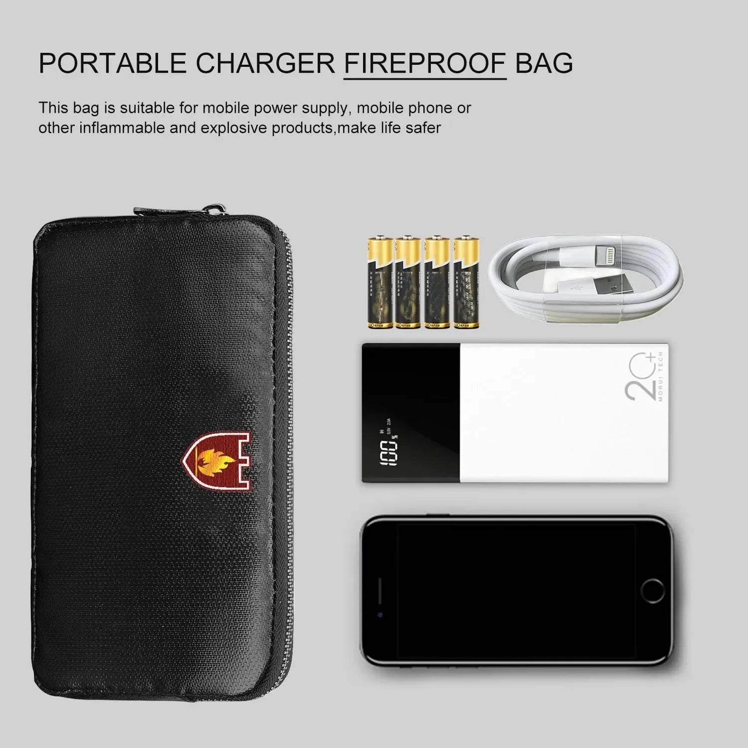 Phone Power Packs Fireproof Explosion Protective Case - Bellarte Enchanté Phone Power Packs Fireproof Explosion Protective Case