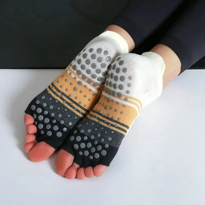 Pilates Non Slip Dance Backless Socks - Bellarte Enchanté Pilates Non Slip Dance Backless Socks