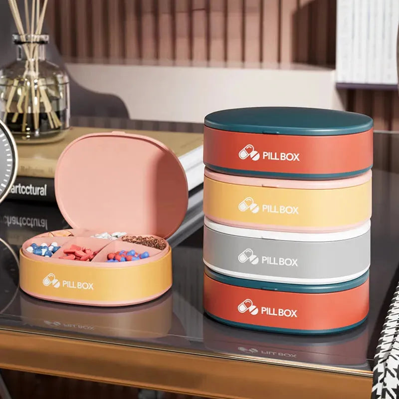 Pill Case Portable Small Weekly Travel Pill Organizer Portable Pocket Pill Box Pill Case For Tablets 6 Gird Medicine Pill's Organizer Drug Capsule Plastic Storage Box Divider Weekly Travel Pill Cutter - Bellarte Enchanté Pill Case Portable Small Weekly Travel Pill Organizer Portable Pocket Pill Box Pill Case For Tablets 6 Gird Medicine Pill's Organizer Drug Capsule Plastic Storage Box Divider Weekly Travel Pill Cutter