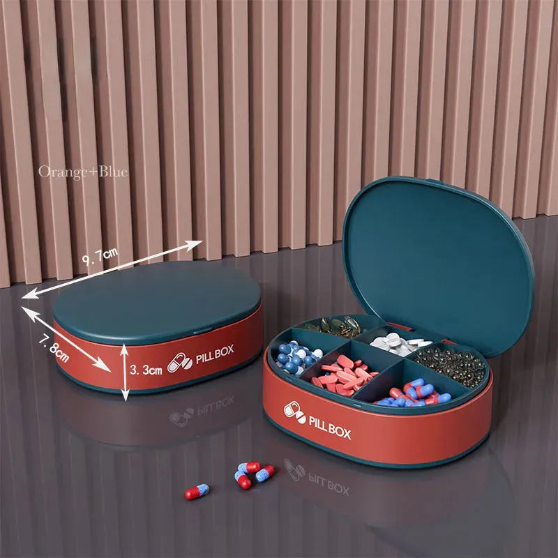 Pill Case Portable Small Weekly Travel Pill Organizer Portable Pocket Pill Box Pill Case For Tablets 6 Gird Medicine Pill's Organizer Drug Capsule Plastic Storage Box Divider Weekly Travel Pill Cutter - Bellarte Enchanté Pill Case Portable Small Weekly Travel Pill Organizer Portable Pocket Pill Box Pill Case For Tablets 6 Gird Medicine Pill's Organizer Drug Capsule Plastic Storage Box Divider Weekly Travel Pill Cutter