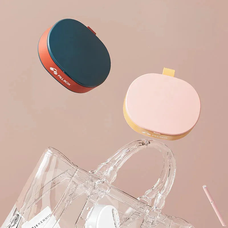 Pill Case Portable Small Weekly Travel Pill Organizer Portable Pocket Pill Box Pill Case For Tablets 6 Gird Medicine Pill's Organizer Drug Capsule Plastic Storage Box Divider Weekly Travel Pill Cutter - Bellarte Enchanté Pill Case Portable Small Weekly Travel Pill Organizer Portable Pocket Pill Box Pill Case For Tablets 6 Gird Medicine Pill's Organizer Drug Capsule Plastic Storage Box Divider Weekly Travel Pill Cutter