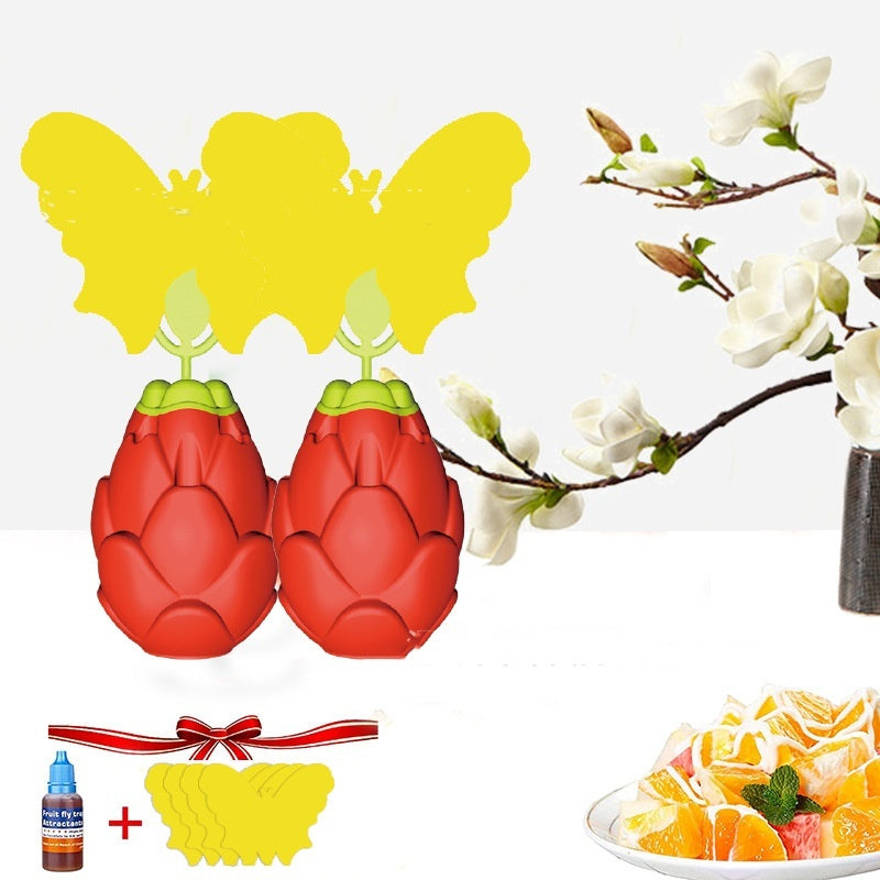 Pitaya With Butterfly Sticker Fruit And Vegetable Fruit Fly Trapper - Bellarte Enchanté Pitaya With Butterfly Sticker Fruit And Vegetable Fruit Fly Trapper