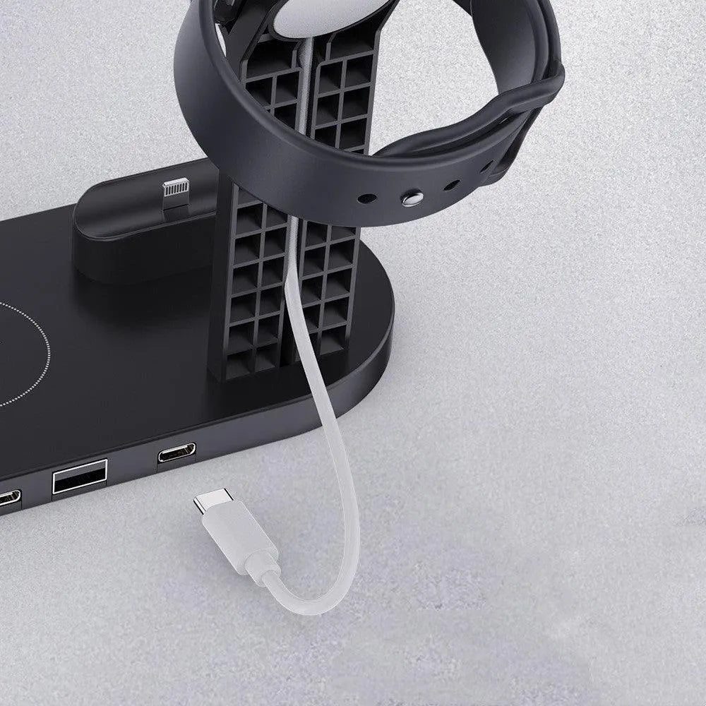 Plastic 3 In 1 Wireless Charger Stand Fast - Bellarte Enchanté Plastic 3 In 1 Wireless Charger Stand Fast