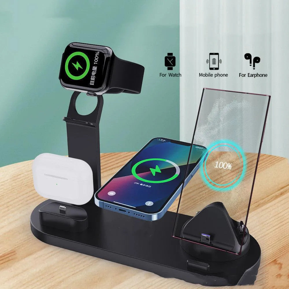Plastic 3 In 1 Wireless Charger Stand Fast - Bellarte Enchanté Plastic 3 In 1 Wireless Charger Stand Fast