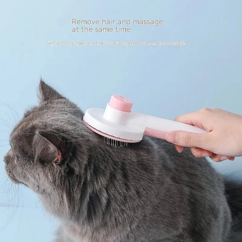 Plastic Stainless Steel Pet Comb Hair Removal Dog Brush Stainless Steel - Bellarte Enchanté Plastic Stainless Steel Pet Comb Hair Removal Dog Brush Stainless Steel