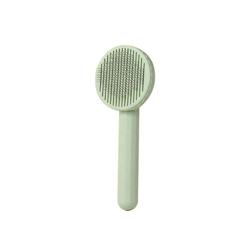 Plastic Stainless Steel Pet Comb Hair Removal Dog Brush Stainless Steel - Bellarte Enchanté Plastic Stainless Steel Pet Comb Hair Removal Dog Brush Stainless Steel