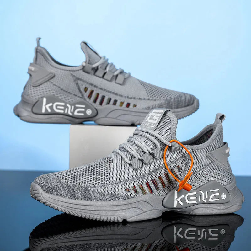 Plus Size Men's Sports Mesh Surface Soft Bottom Breathable Casual Shoes - Bellarte Enchanté Plus Size Men's Sports Mesh Surface Soft Bottom Breathable Casual Shoes