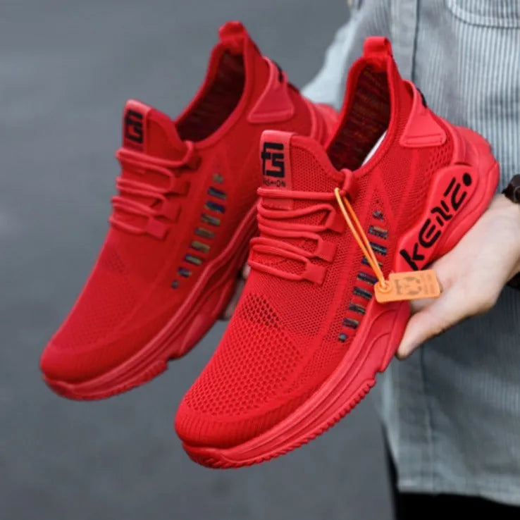 Plus Size Men's Sports Mesh Surface Soft Bottom Breathable Casual Shoes - Bellarte Enchanté Plus Size Men's Sports Mesh Surface Soft Bottom Breathable Casual Shoes