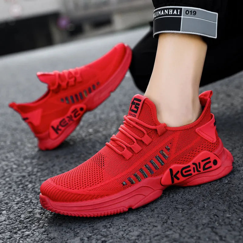 Plus Size Men's Sports Mesh Surface Soft Bottom Breathable Casual Shoes - Bellarte Enchanté Plus Size Men's Sports Mesh Surface Soft Bottom Breathable Casual Shoes