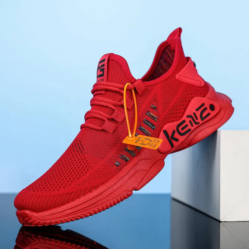 Plus Size Men's Sports Mesh Surface Soft Bottom Breathable Casual Shoes - Bellarte Enchanté Plus Size Men's Sports Mesh Surface Soft Bottom Breathable Casual Shoes