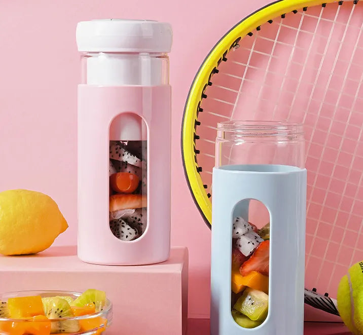 Portable Blender Electric Fruit Juicer USB Rechargeable Smoothie Blender Mini Fruit Juice Maker Handheld Kitchen Mixer Vegetable Blenders - Bellarte Enchanté Portable Blender Electric Fruit Juicer USB Rechargeable Smoothie Blender Mini Fruit Juice Maker Handheld Kitchen Mixer Vegetable Blenders