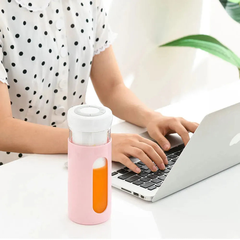 Portable Blender Electric Fruit Juicer USB Rechargeable Smoothie Blender Mini Fruit Juice Maker Handheld Kitchen Mixer Vegetable Blenders - Bellarte Enchanté Portable Blender Electric Fruit Juicer USB Rechargeable Smoothie Blender Mini Fruit Juice Maker Handheld Kitchen Mixer Vegetable Blenders