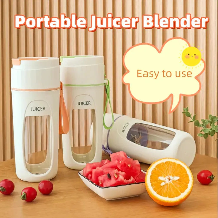 Portable Blender Electric USB Charging Outdoor Automatic Juicer Cup Juice Maker Kitchen Supplies - Bellarte Enchanté Portable Blender Electric USB Charging Outdoor Automatic Juicer Cup Juice Maker Kitchen Supplies