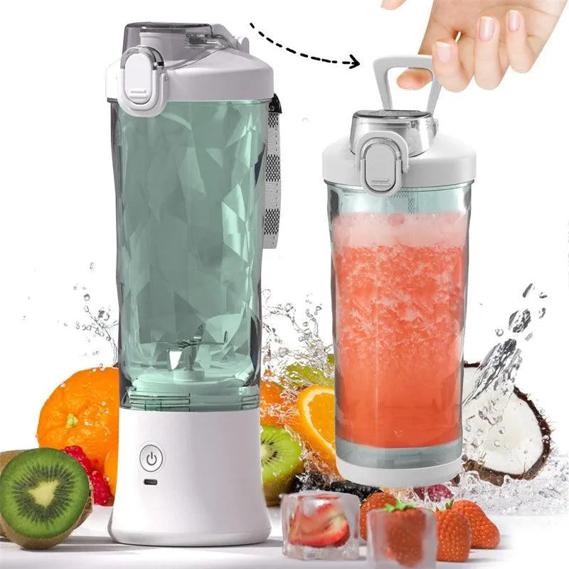 Portable Blender Juicer Personal Size Blender For Shakes And Smoothies With 6 Blade Mini Blender Kitchen Gadgets - Bellarte Enchanté Portable Blender Juicer Personal Size Blender For Shakes And Smoothies With 6 Blade Mini Blender Kitchen Gadgets