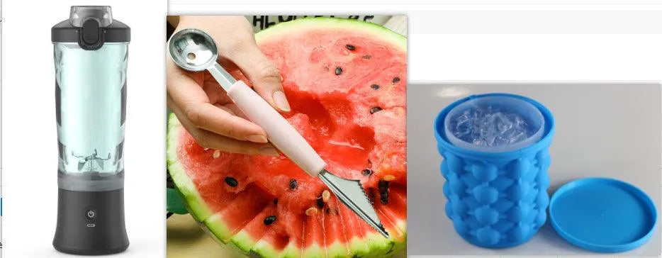 Portable Blender Juicer Personal Size Blender For Shakes And Smoothies With 6 Blade Mini Blender Kitchen Gadgets - Bellarte Enchanté Portable Blender Juicer Personal Size Blender For Shakes And Smoothies With 6 Blade Mini Blender Kitchen Gadgets