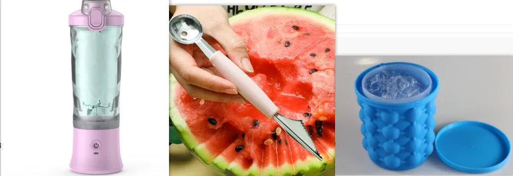 Portable Blender Juicer Personal Size Blender For Shakes And Smoothies With 6 Blade Mini Blender Kitchen Gadgets - Bellarte Enchanté Portable Blender Juicer Personal Size Blender For Shakes And Smoothies With 6 Blade Mini Blender Kitchen Gadgets