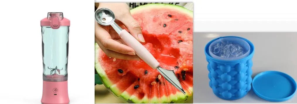 Portable Blender Juicer Personal Size Blender For Shakes And Smoothies With 6 Blade Mini Blender Kitchen Gadgets - Bellarte Enchanté Portable Blender Juicer Personal Size Blender For Shakes And Smoothies With 6 Blade Mini Blender Kitchen Gadgets
