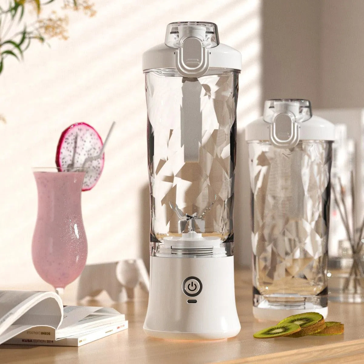Portable Blender Juicer Personal Size Blender For Shakes And Smoothies With 6 Blade Mini Blender Kitchen Gadgets - Bellarte Enchanté Portable Blender Juicer Personal Size Blender For Shakes And Smoothies With 6 Blade Mini Blender Kitchen Gadgets
