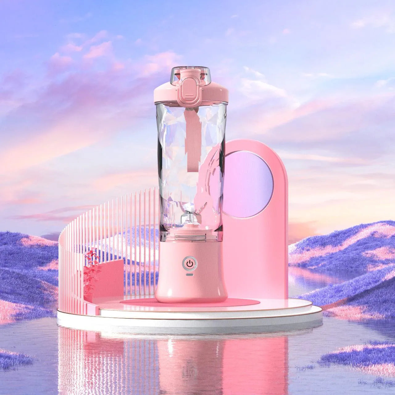 Portable Blender Juicer Personal Size Blender For Shakes And Smoothies With 6 Blade Mini Blender Kitchen Gadgets - Bellarte Enchanté Portable Blender Juicer Personal Size Blender For Shakes And Smoothies With 6 Blade Mini Blender Kitchen Gadgets