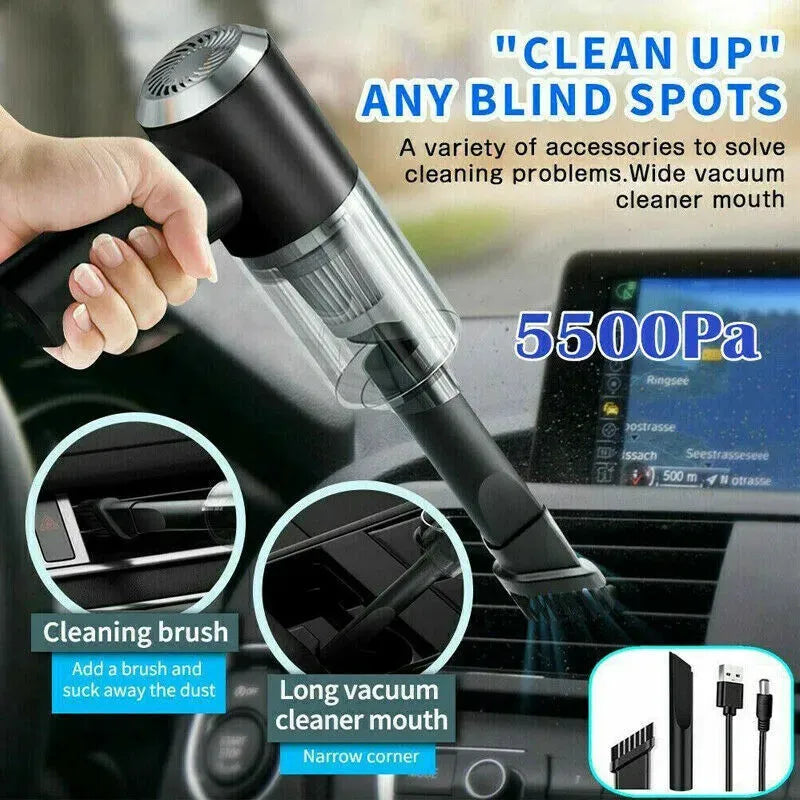 Portable Car Vacuum Cleaner, Handheld Vacuum High Power Cordless, Hand Vacuum Rechargeable Easy To Clean Car Interior, Desktop, Sofa, Keyboard, Drawer And Crevices, Small Spaces - Bellarte Enchanté Portable Car Vacuum Cleaner, Handheld Vacuum High Power Cordless, Hand Vacuum Rechargeable Easy To Clean Car Interior, Desktop, Sofa, Keyboard, Drawer And Crevices, Small Spaces