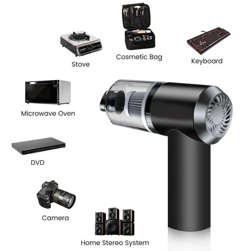 Portable Car Vacuum Cleaner, Handheld Vacuum High Power Cordless, Hand Vacuum Rechargeable Easy To Clean Car Interior, Desktop, Sofa, Keyboard, Drawer And Crevices, Small Spaces - Bellarte Enchanté Portable Car Vacuum Cleaner, Handheld Vacuum High Power Cordless, Hand Vacuum Rechargeable Easy To Clean Car Interior, Desktop, Sofa, Keyboard, Drawer And Crevices, Small Spaces