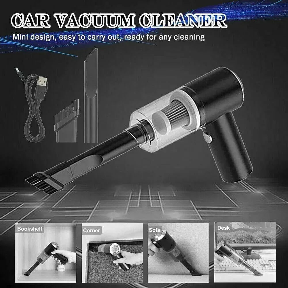 Portable Car Vacuum Cleaner, Handheld Vacuum High Power Cordless, Hand Vacuum Rechargeable Easy To Clean Car Interior, Desktop, Sofa, Keyboard, Drawer And Crevices, Small Spaces - Bellarte Enchanté Portable Car Vacuum Cleaner, Handheld Vacuum High Power Cordless, Hand Vacuum Rechargeable Easy To Clean Car Interior, Desktop, Sofa, Keyboard, Drawer And Crevices, Small Spaces