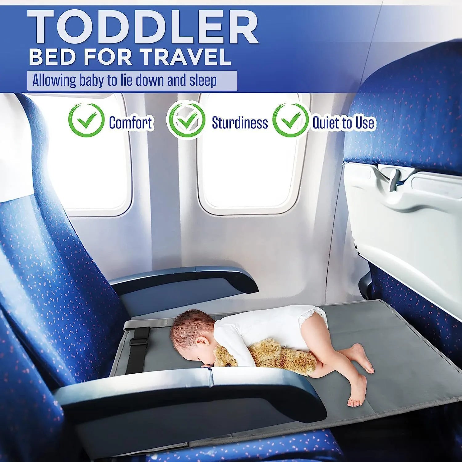 Portable Children's Travel Plane Seat Extender - Bellarte Enchanté Portable Children's Travel Plane Seat Extender