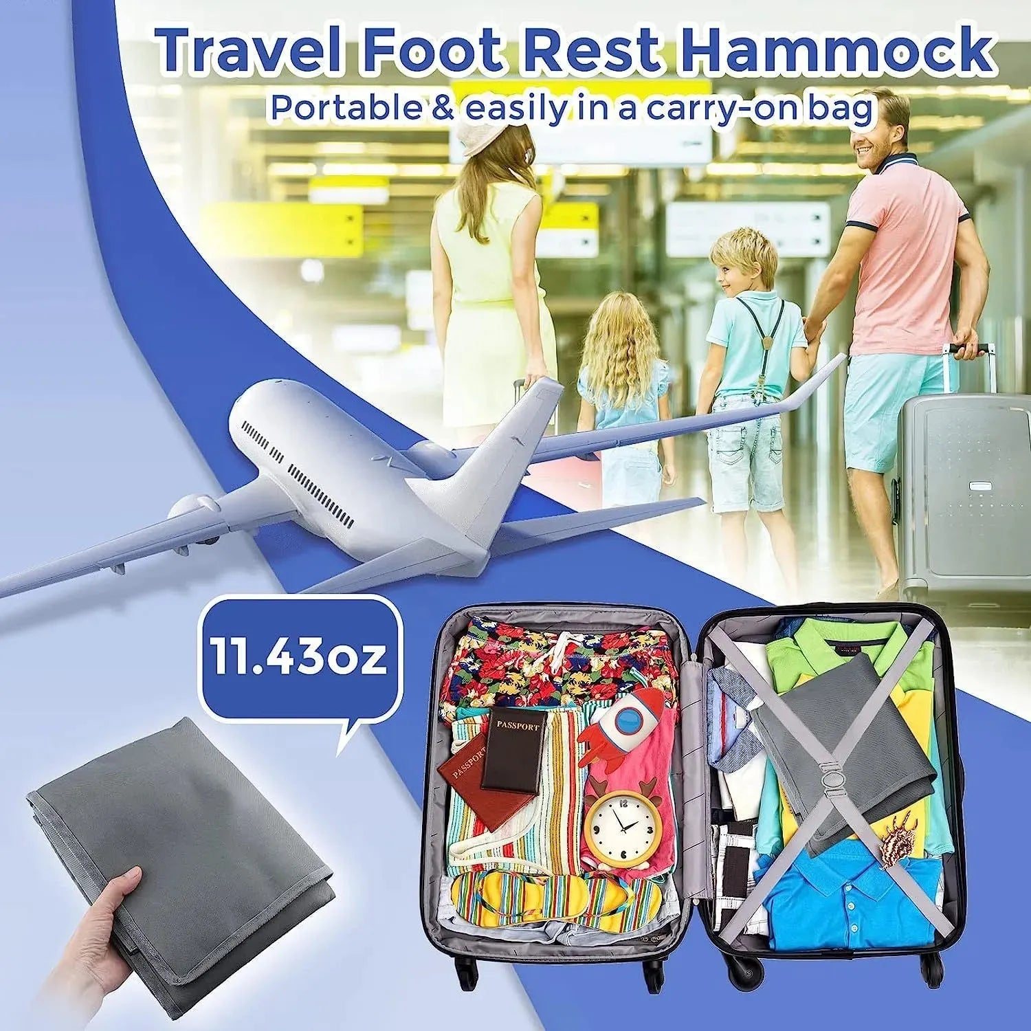 Portable Children's Travel Plane Seat Extender - Bellarte Enchanté Portable Children's Travel Plane Seat Extender