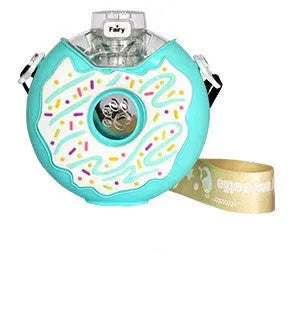 Portable Donut Water Bottle Tritan Plastic Donut Water Bottle With Straw - Bellarte Enchanté Portable Donut Water Bottle Tritan Plastic Donut Water Bottle With Straw