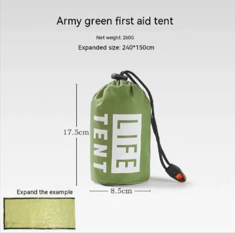 Portable Emergency Tent & Sleeping Bag - Bellarte Enchanté Portable Emergency Tent & Sleeping Bag