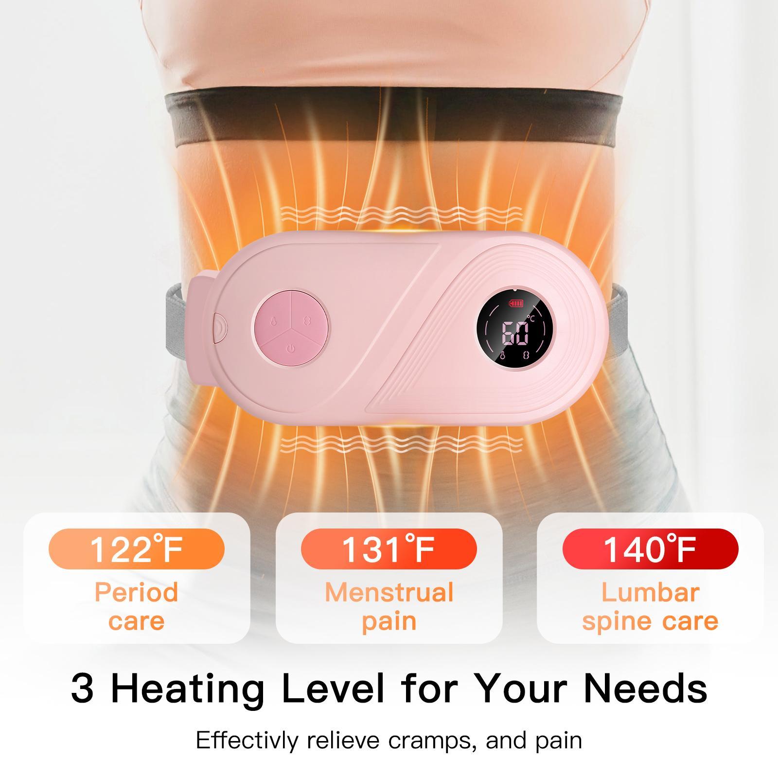 Portable Heating Pad, 1 Set Electric Heating Belt, Fast Heating Warm Belt, Multipurpose Women Belly & Back Heating Belt, Cordless Heating Pad Fast Heating Warming Belt, Multi-purpose Belly & Back Heat - Bellarte Enchanté Portable Heating Pad, 1 Set Electric Heating Belt, Fast Heating Warm Belt, Multipurpose Women Belly & Back Heating Belt, Cordless Heating Pad Fast Heating Warming Belt, Multi-purpose Belly & Back Heat