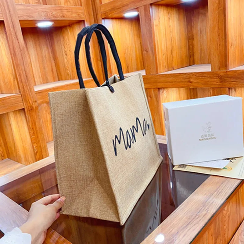 Portable Large Capacity Lunch Bag Female Artistic Letters - Bellarte Enchanté Portable Large Capacity Lunch Bag Female Artistic Letters