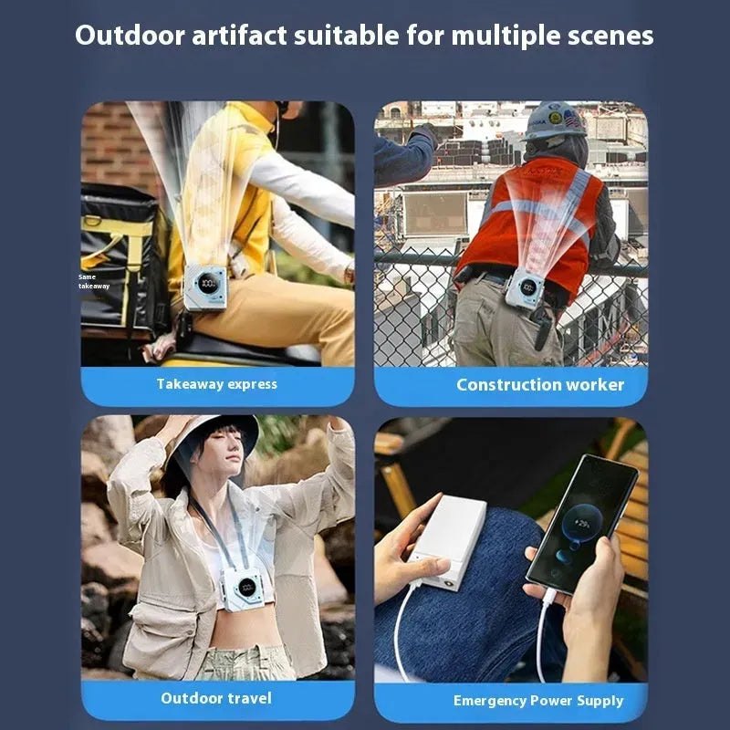 Portable Large Wind Portable Small Wrist Hanging Fan - Bellarte Enchanté Portable Large Wind Portable Small Wrist Hanging Fan