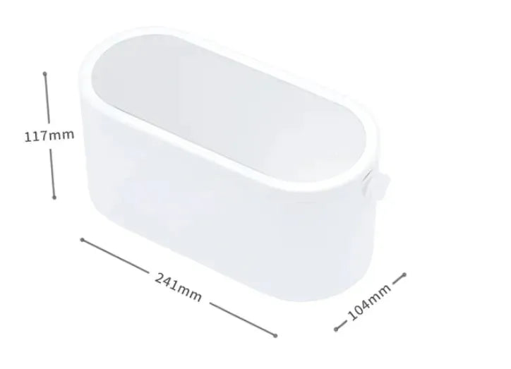 Portable Led Desk Storage Cosmetic Mirror Organizer Box With Light - Bellarte Enchanté Portable Led Desk Storage Cosmetic Mirror Organizer Box With Light