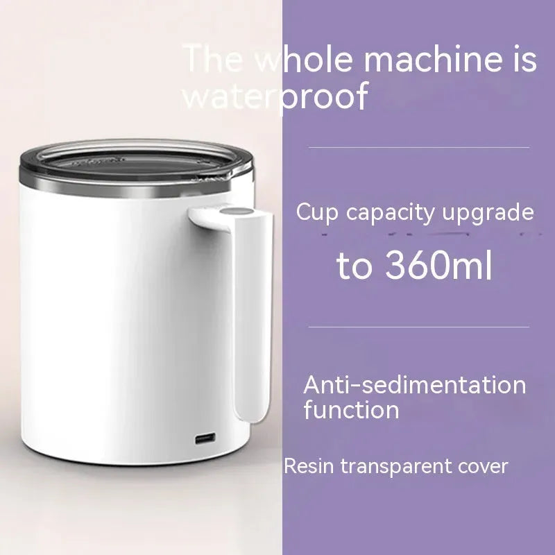Portable Magnetic Automatic Mixing Coffee Cup - Bellarte Enchanté Portable Magnetic Automatic Mixing Coffee Cup