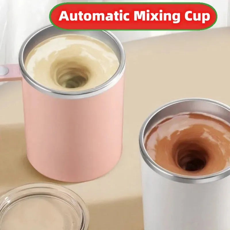 Portable Magnetic Automatic Mixing Coffee Cup - Bellarte Enchanté Portable Magnetic Automatic Mixing Coffee Cup