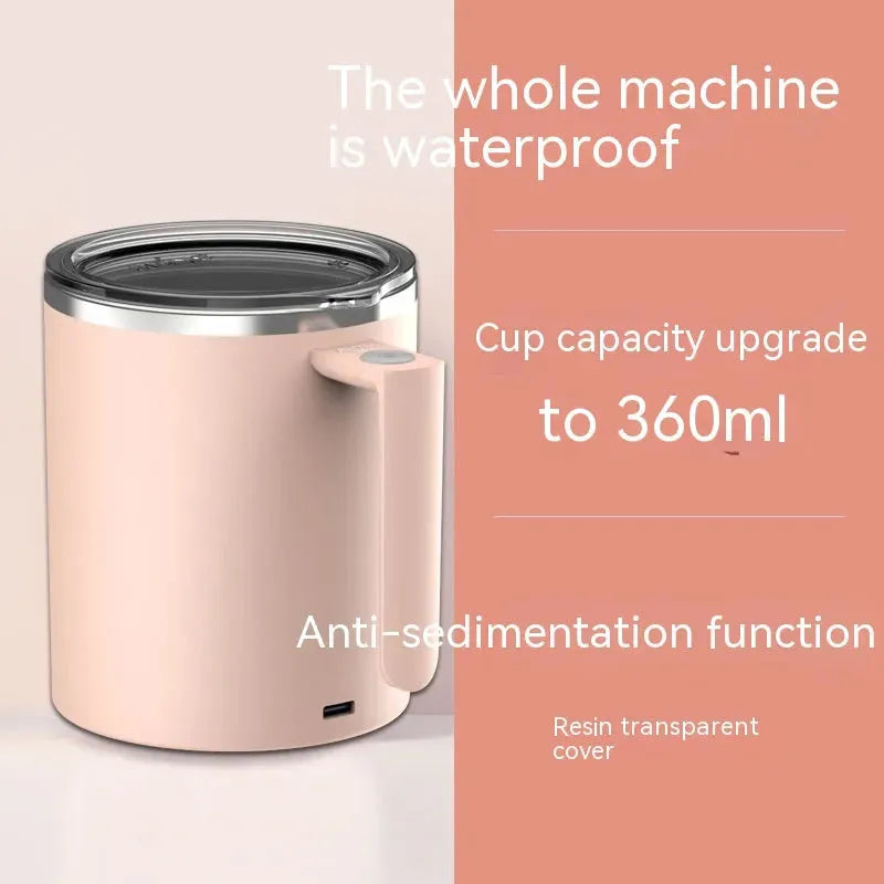 Portable Magnetic Automatic Mixing Coffee Cup - Bellarte Enchanté Portable Magnetic Automatic Mixing Coffee Cup