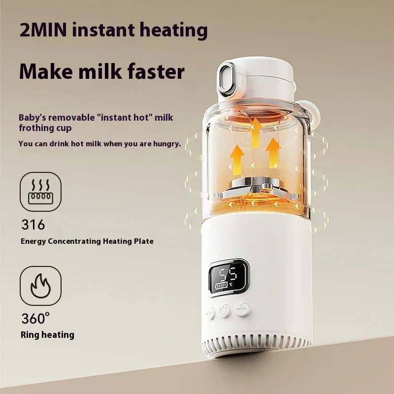 Portable Thermal Flask Milk Modulator Wireless Heating - Bellarte Enchanté Portable Thermal Flask Milk Modulator Wireless Heating