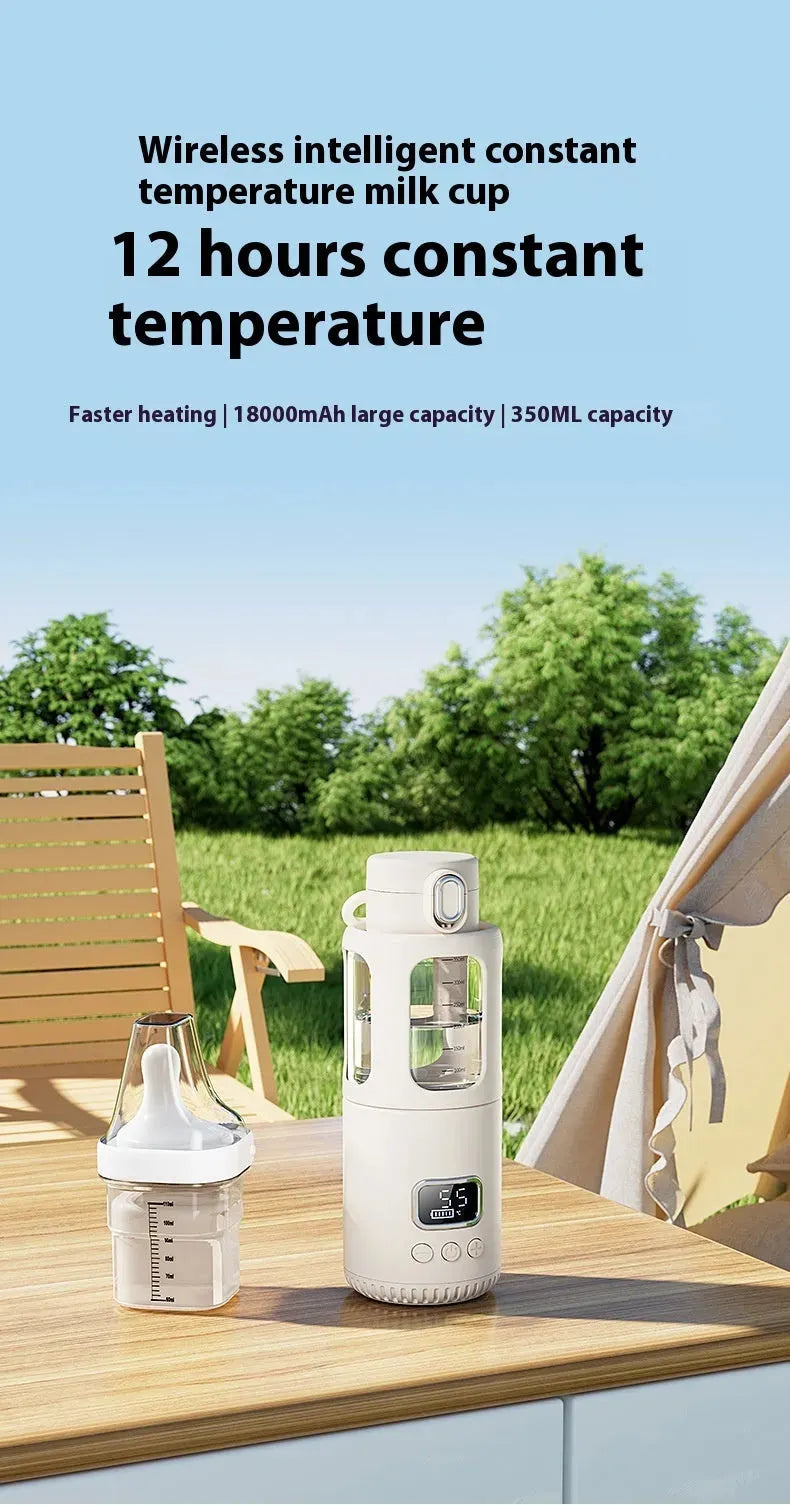 Portable Thermal Flask Milk Modulator Wireless Heating - Bellarte Enchanté Portable Thermal Flask Milk Modulator Wireless Heating