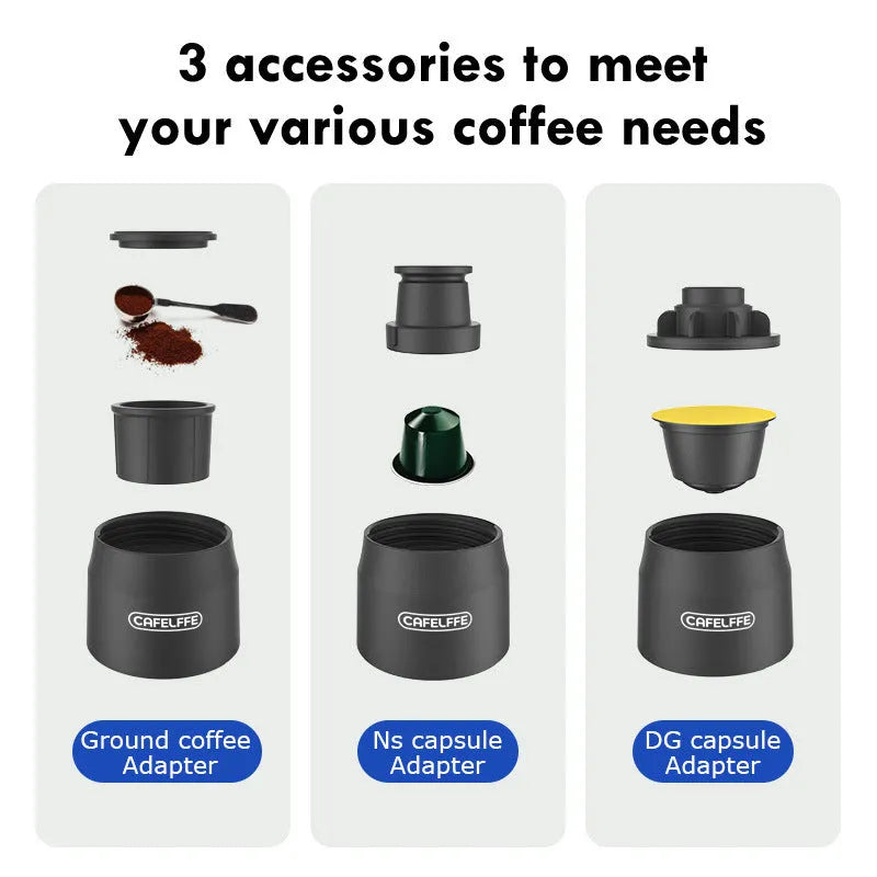 Portable Three In One Travel Hand Press Coffee Machine - Bellarte Enchanté Portable Three In One Travel Hand Press Coffee Machine