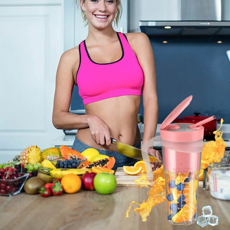 Portable USB With Straw Multifunctional Juicer Cup - Bellarte Enchanté Portable USB With Straw Multifunctional Juicer Cup