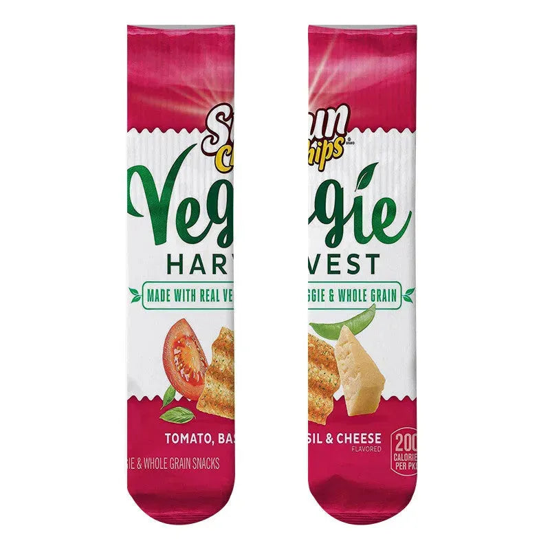 Potato Chips 3D Printed Socks Leshi Odd Zero Food Heat Transfer Stockings Printing Personality - Bellarte Enchanté Potato Chips 3D Printed Socks Leshi Odd Zero Food Heat Transfer Stockings Printing Personality