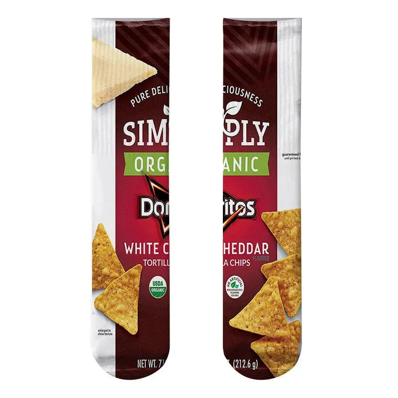 Potato Chips 3D Printed Socks Leshi Odd Zero Food Heat Transfer Stockings Printing Personality - Bellarte Enchanté Potato Chips 3D Printed Socks Leshi Odd Zero Food Heat Transfer Stockings Printing Personality