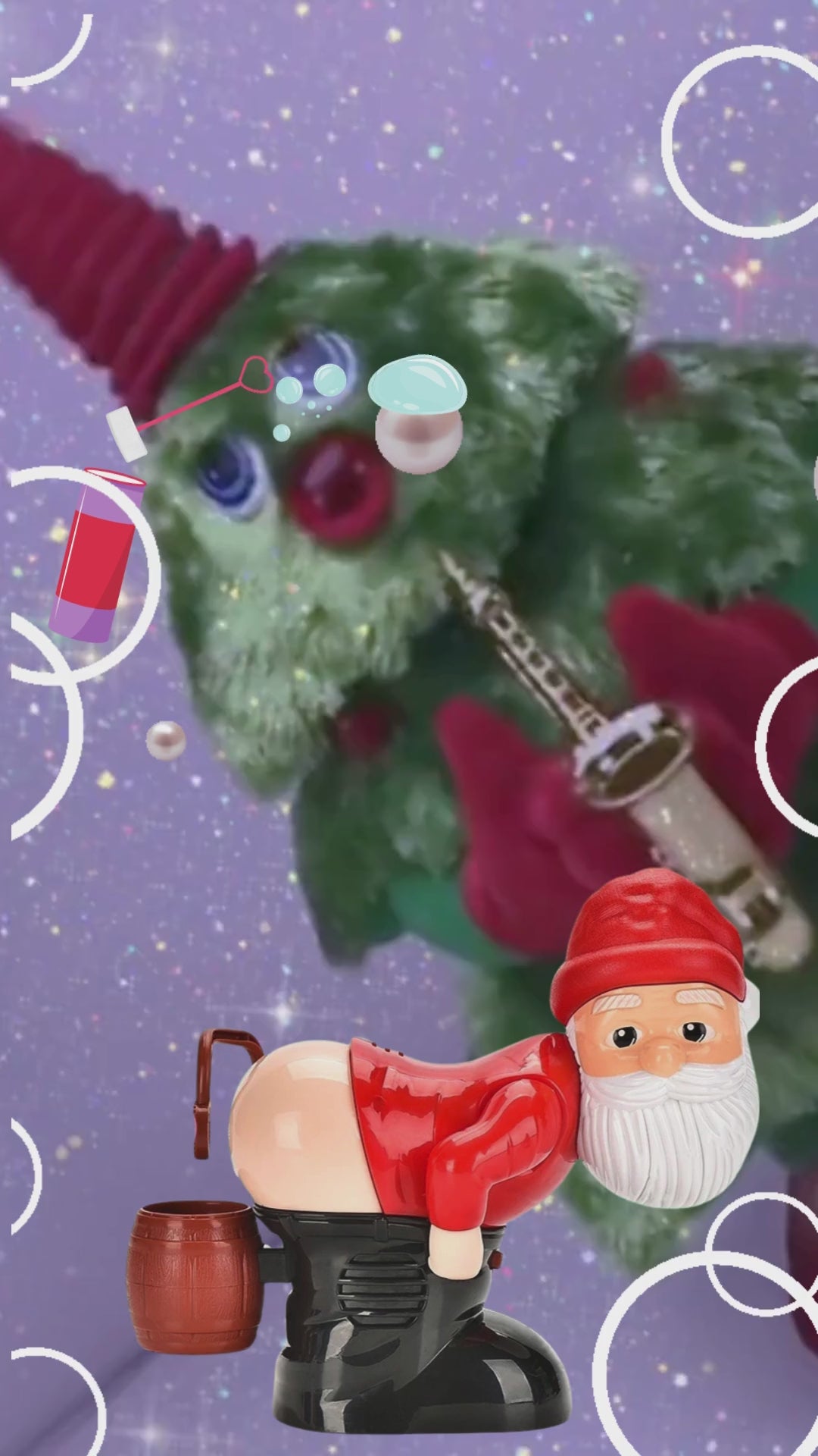 🎅 Risa burbujeante garantizada Burbuja eléctrica Santa🎅