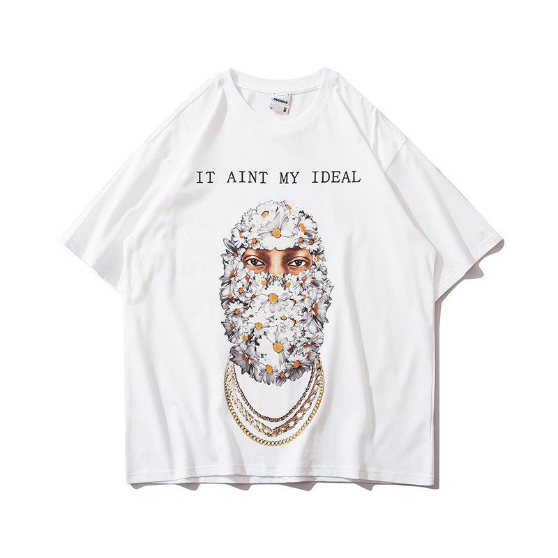 Printed Short-Sleeved T-Shirt Men And Women Loose - Bellarte Enchanté Printed Short-Sleeved T-Shirt Men And Women Loose